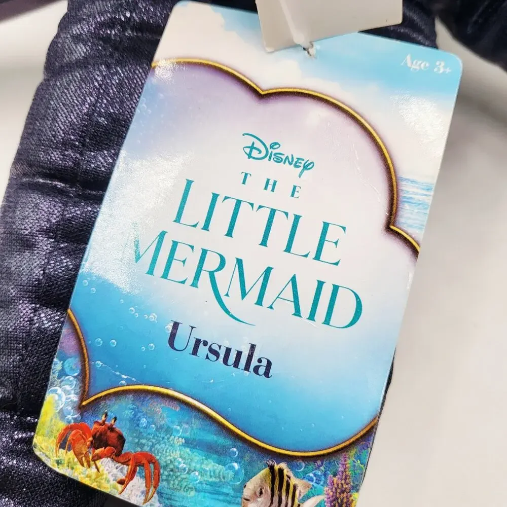NWT Disney The Little Mermaid Ursula Octopus Shape Plush Buddy Pillow Decorative